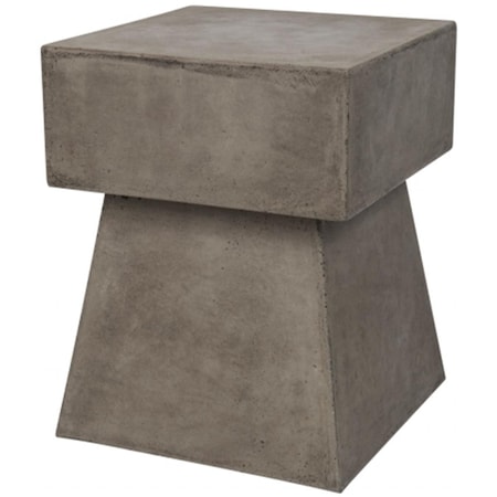Safavieh Zen Mushroom Concrete Accent Table- Dark Grey - 18.1 x 13.7 x 13.7 in. VNN1000A